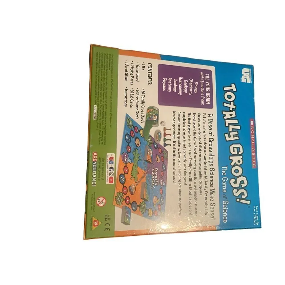 NEW University Games Scholastic Totally Gross KidsThe Game Of Science Board Game